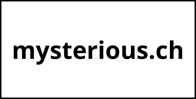 mysterious.ch