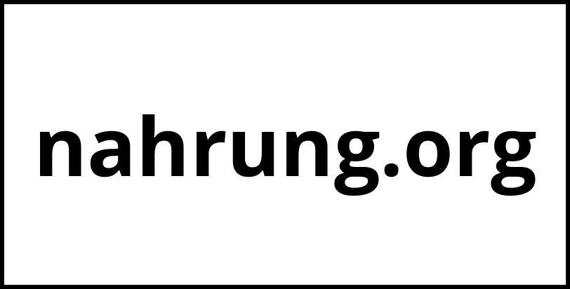 nahrung.org