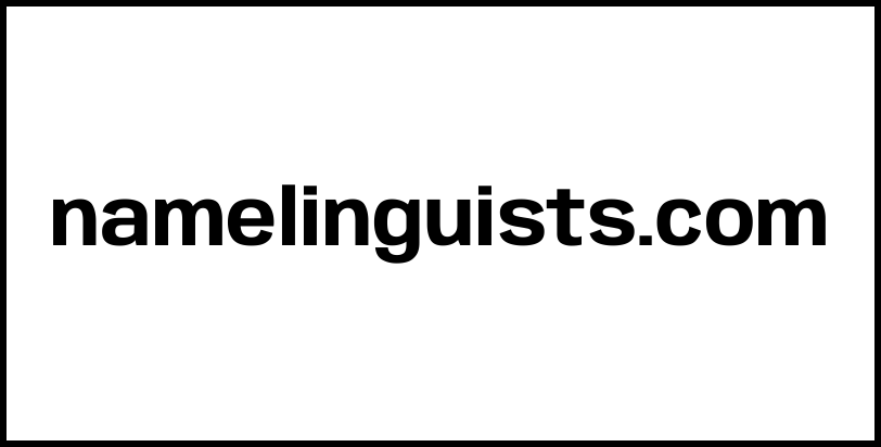 namelinguists.com