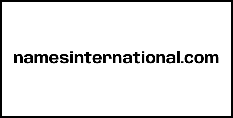 namesinternational.com