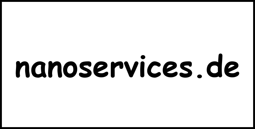 nanoservices.de