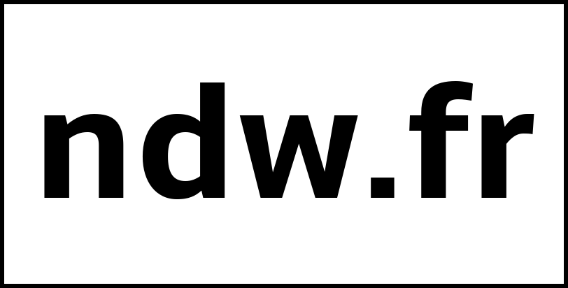 ndw.fr