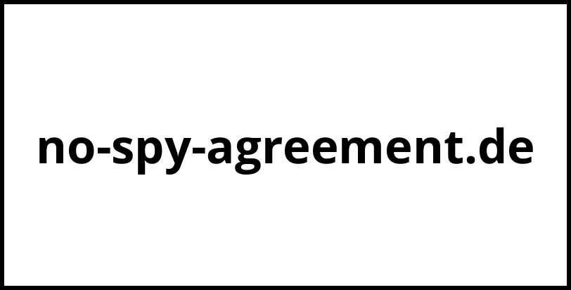 no-spy-agreement.de