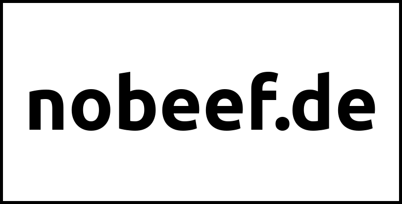 nobeef.de