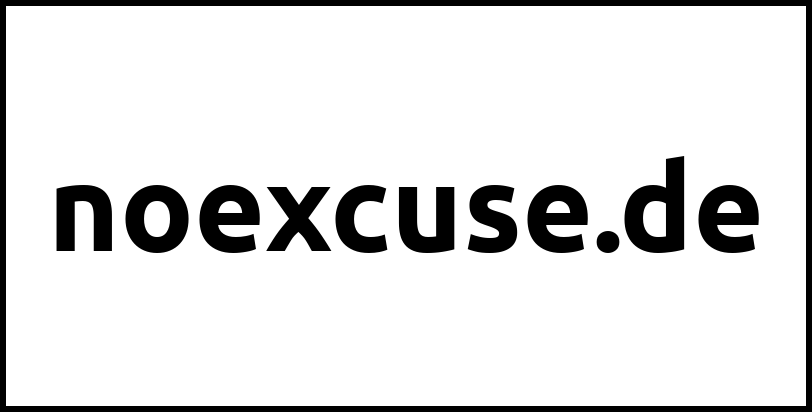 noexcuse.de