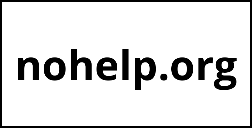 nohelp.org