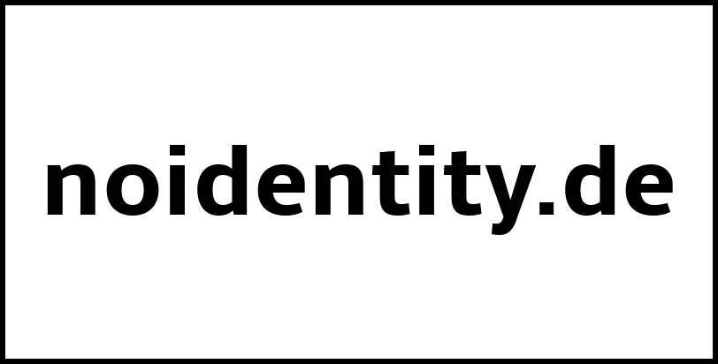 noidentity.de