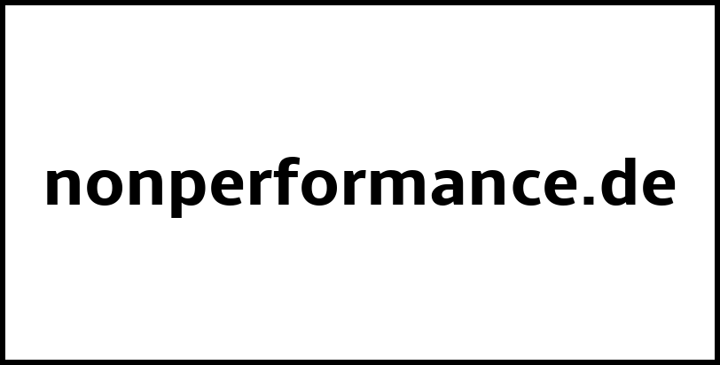 nonperformance.de