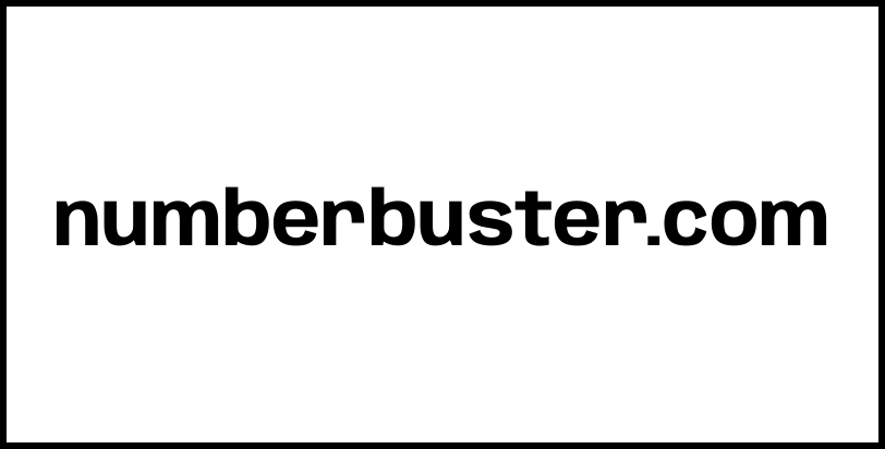 numberbuster.com