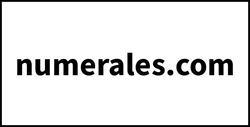 numerales.com