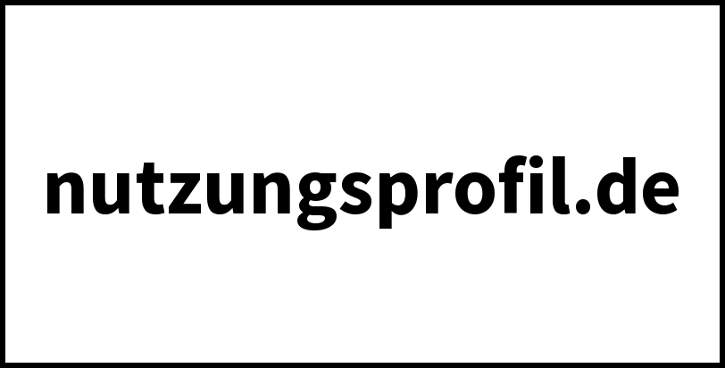 nutzungsprofil.de