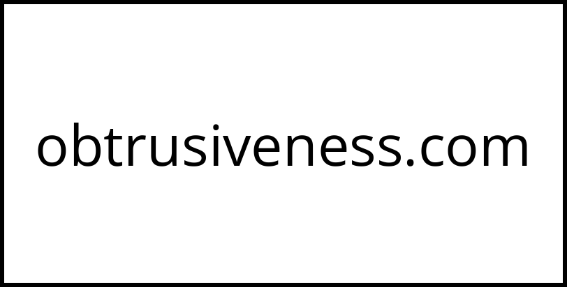 obtrusiveness.com