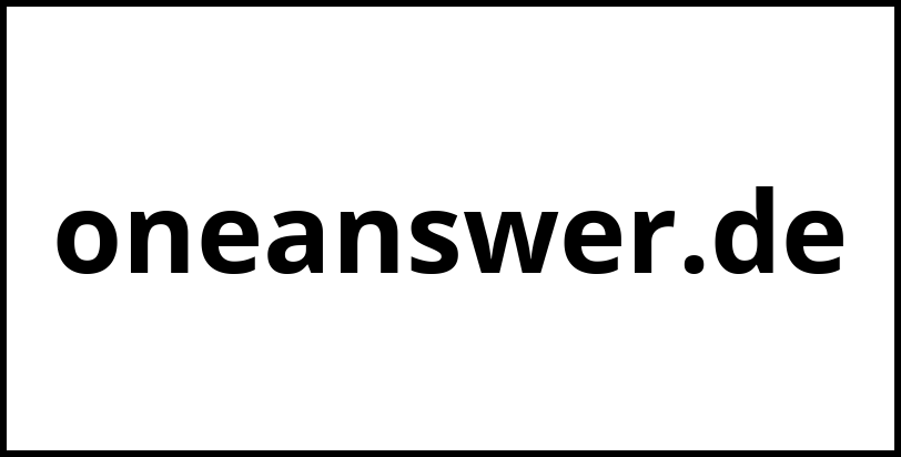 oneanswer.de