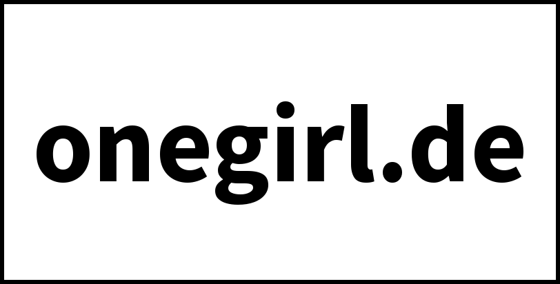 onegirl.de