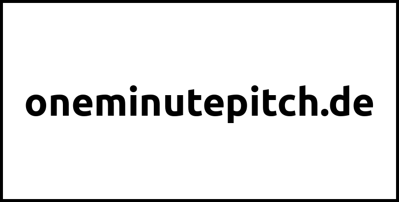 oneminutepitch.de