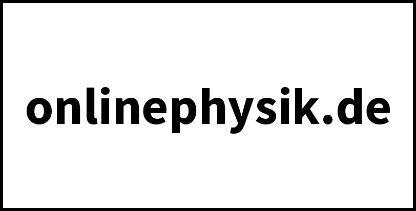 onlinephysik.de