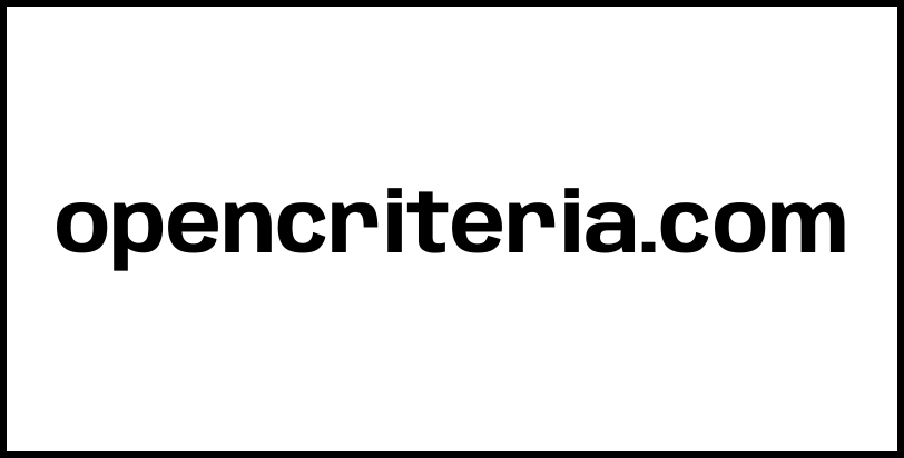 opencriteria.com