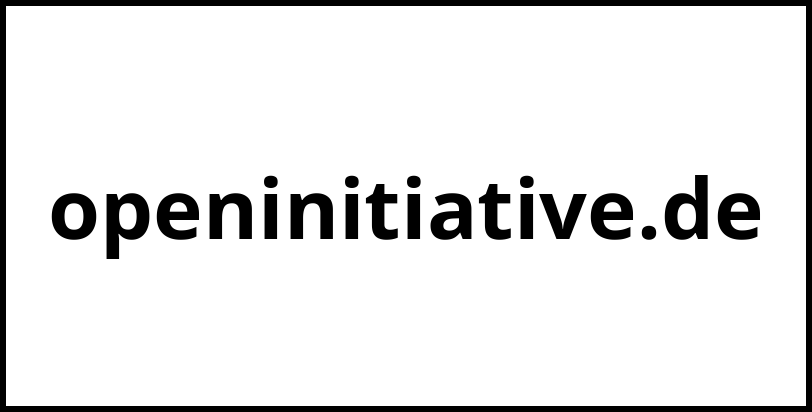 openinitiative.de