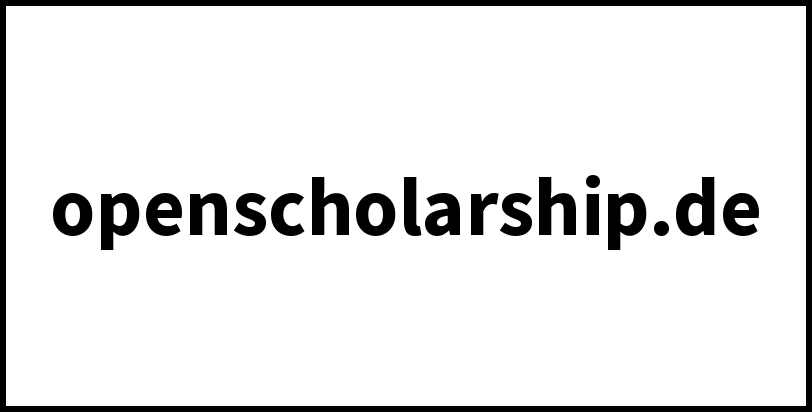 openscholarship.de