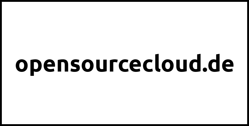 opensourcecloud.de