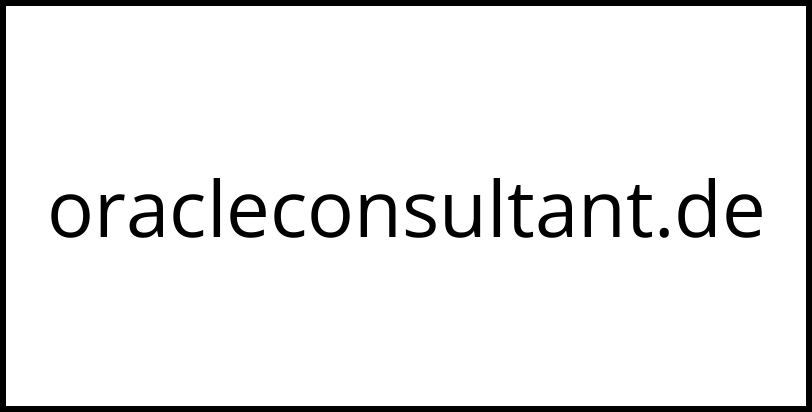 oracleconsultant.de