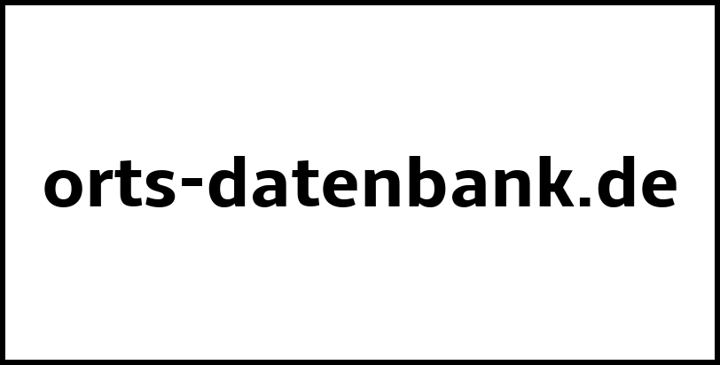 orts-datenbank.de