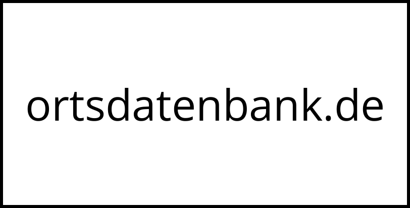 ortsdatenbank.de