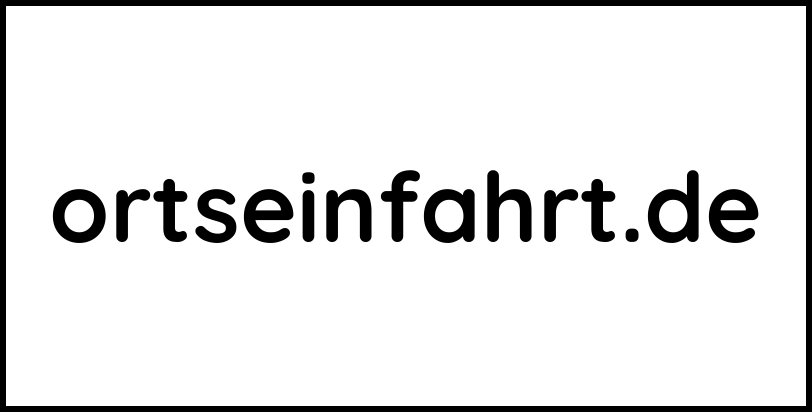 ortseinfahrt.de