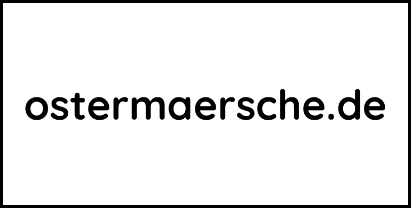 ostermaersche.de