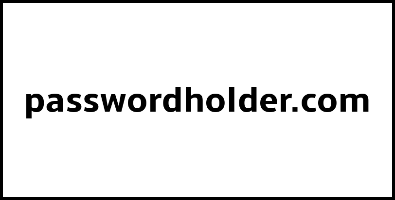 passwordholder.com