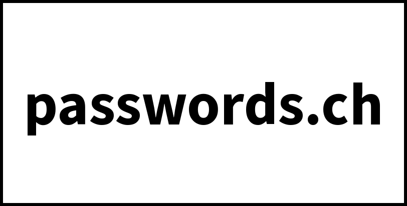 passwords.ch