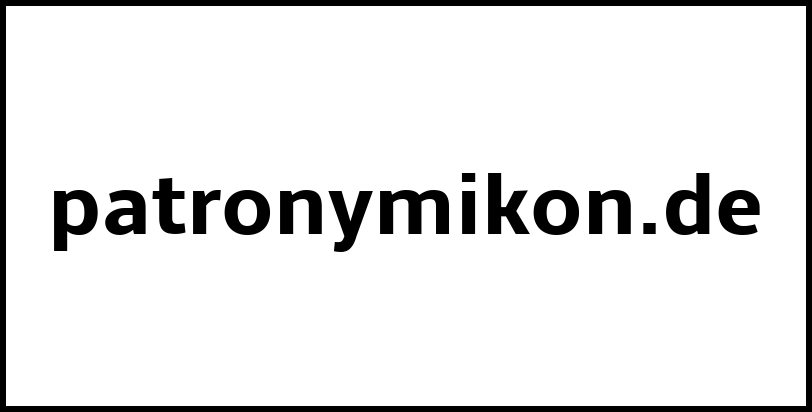 patronymikon.de