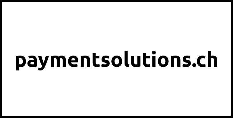 paymentsolutions.ch