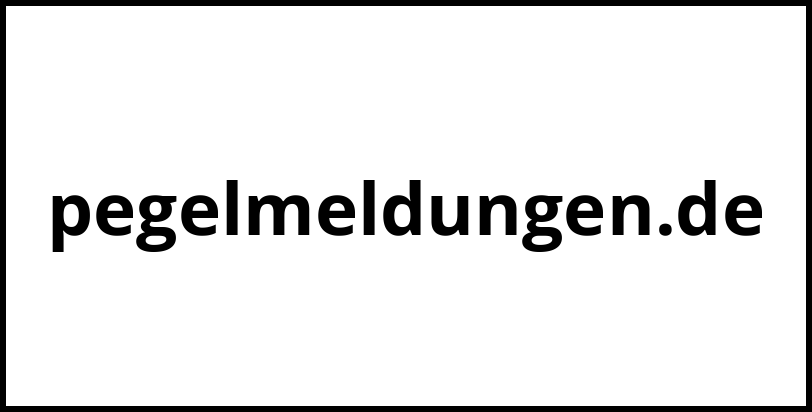 pegelmeldungen.de