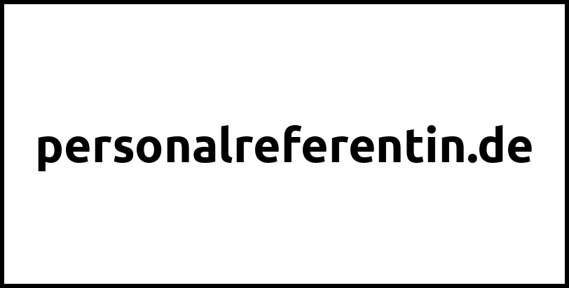 personalreferentin.de