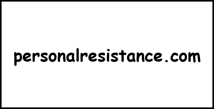 personalresistance.com