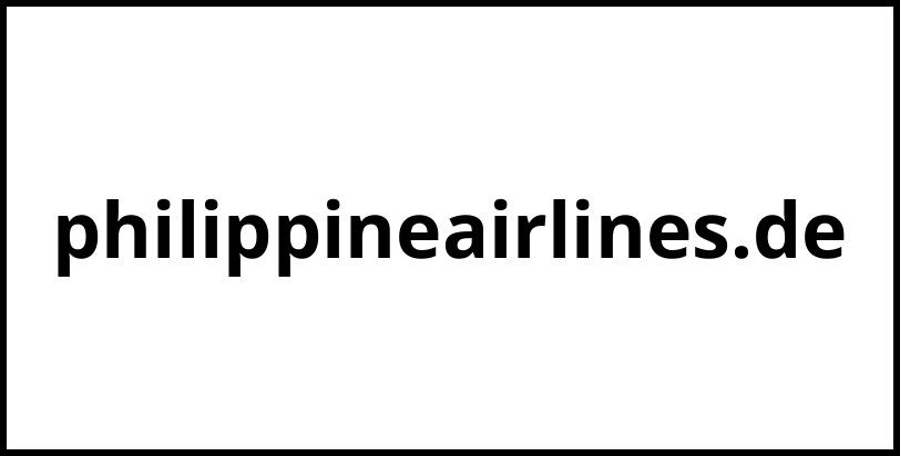 philippineairlines.de