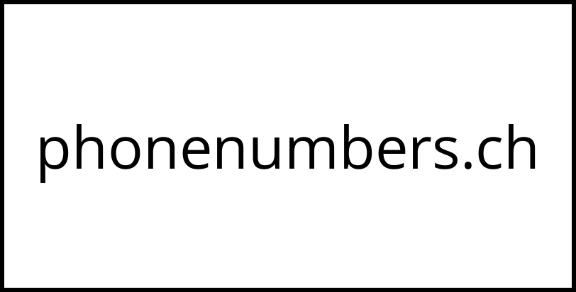 phonenumbers.ch