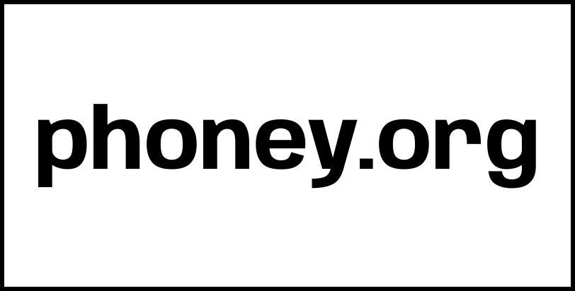 phoney.org