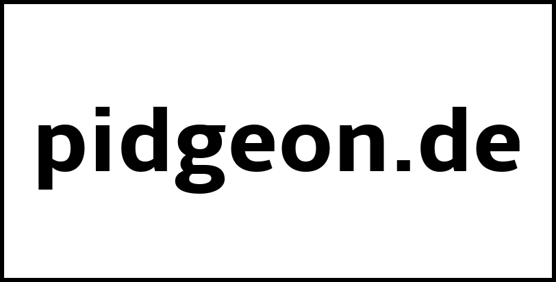 pidgeon.de