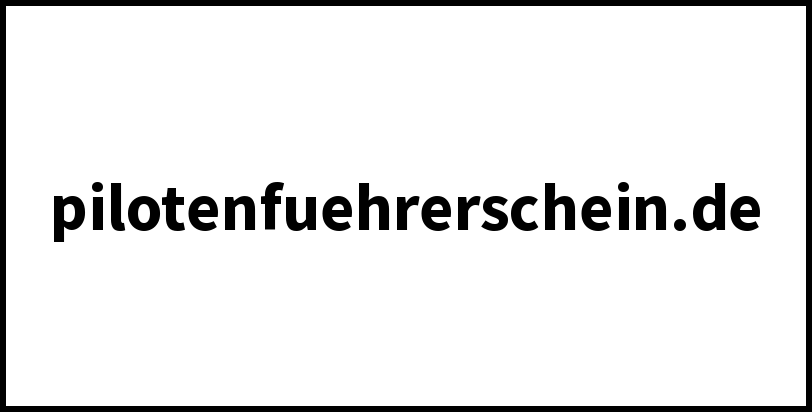 pilotenfuehrerschein.de