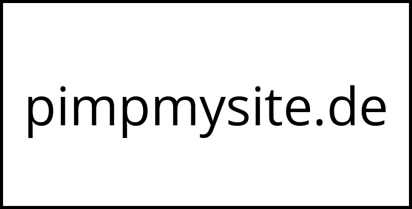 pimpmysite.de