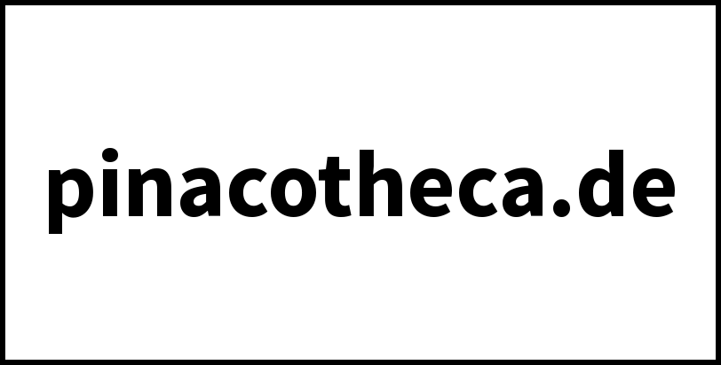 pinacotheca.de