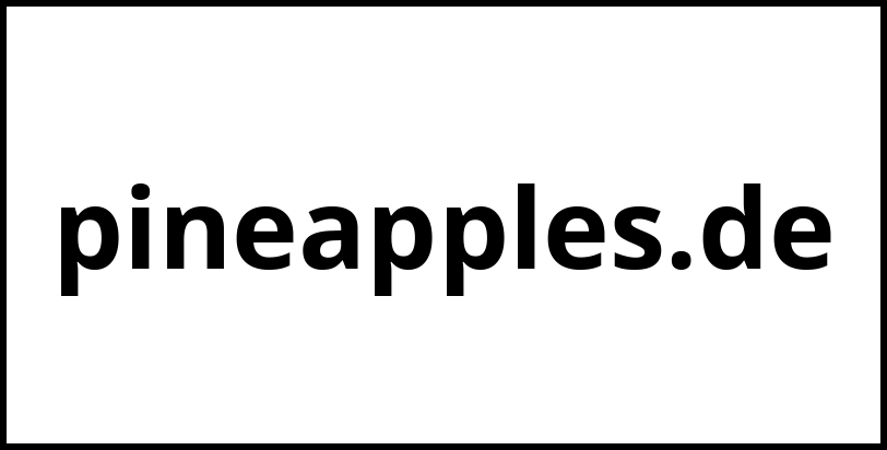 pineapples.de