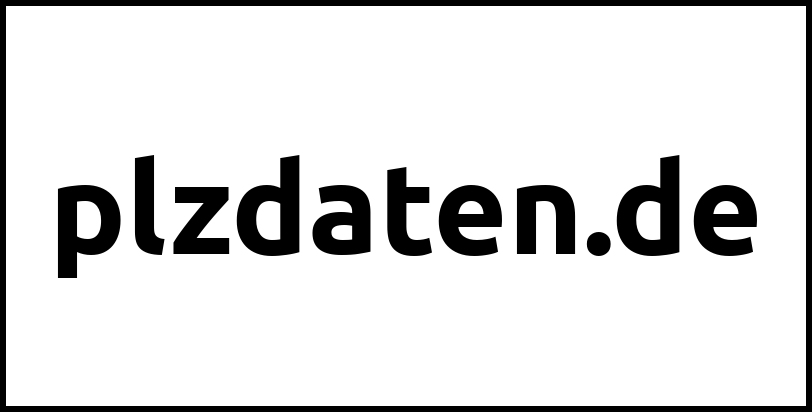 plzdaten.de