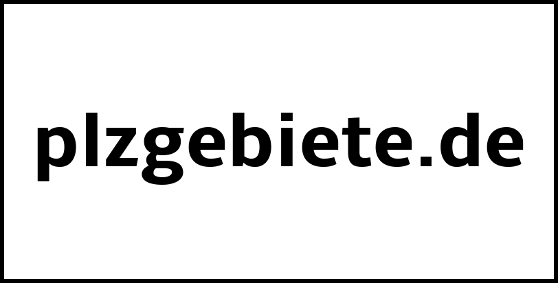 plzgebiete.de