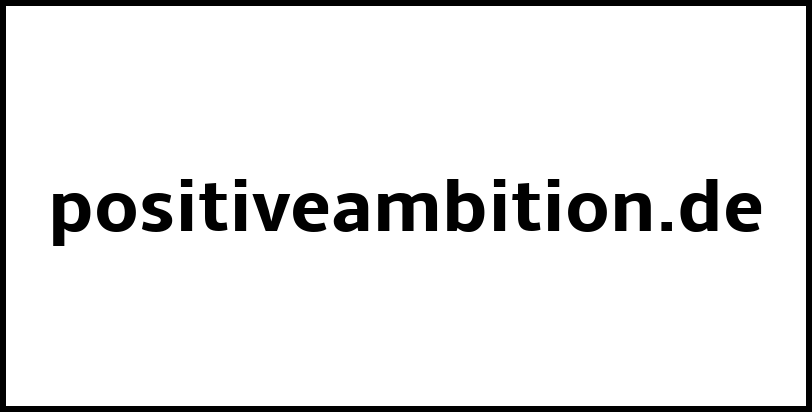 positiveambition.de