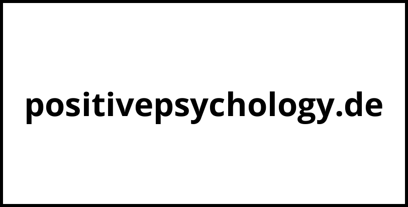 positivepsychology.de