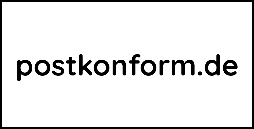 postkonform.de