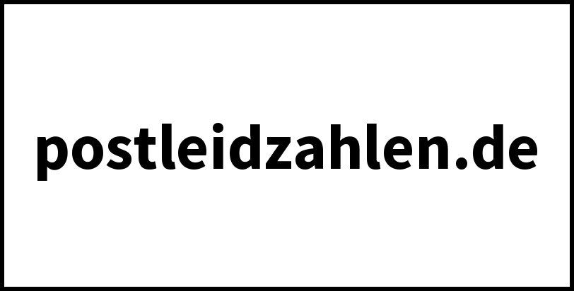 postleidzahlen.de